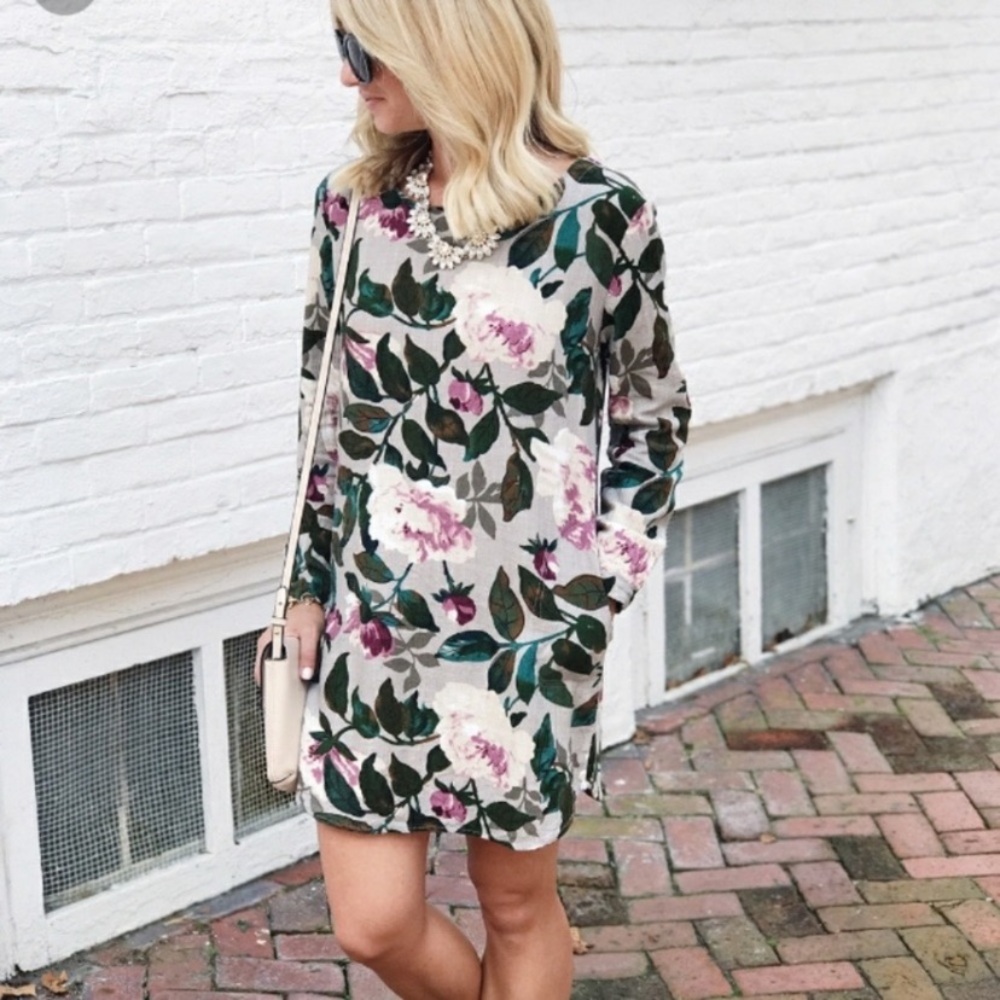 ROMWE Floral Tunic Dress